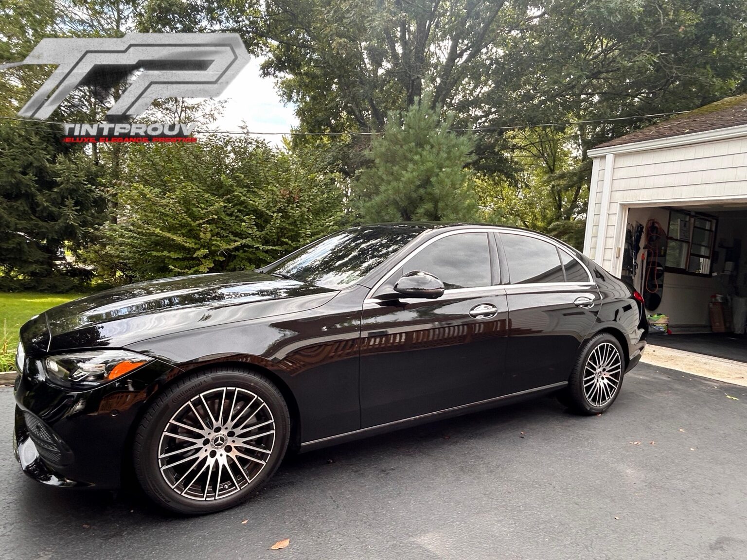 Mercedes ceramic window tint installation by TintProuv