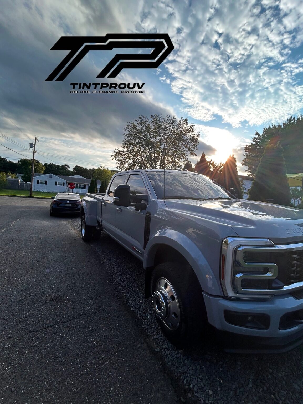 Ford Super Duty mobile window tinting by TintProuv